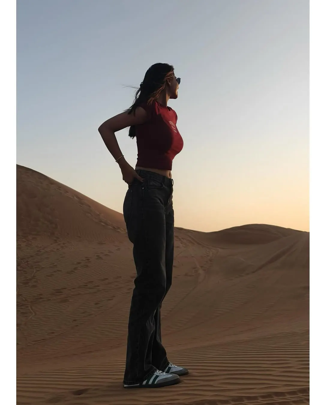 Meenaakshi Chaudhary Enjoying Dubai Trip with Family