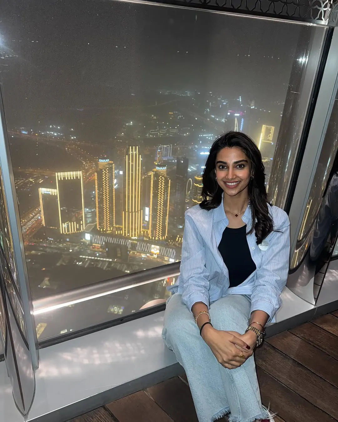 Meenaakshi Chaudhary Enjoying Dubai Trip with Family