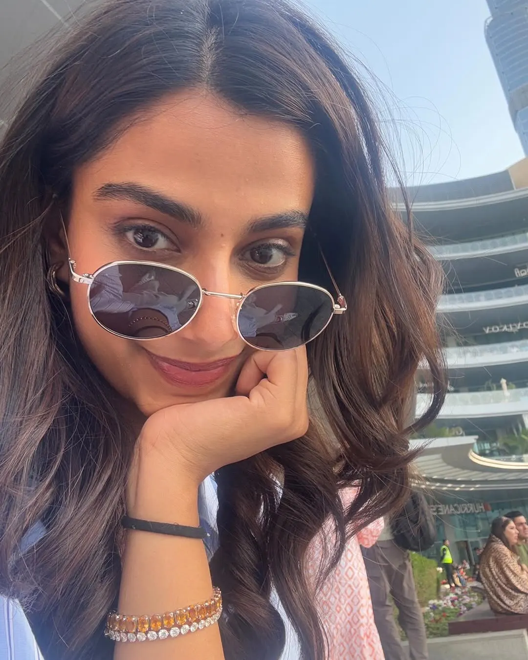 Meenaakshi Chaudhary Enjoying Dubai Trip with Family