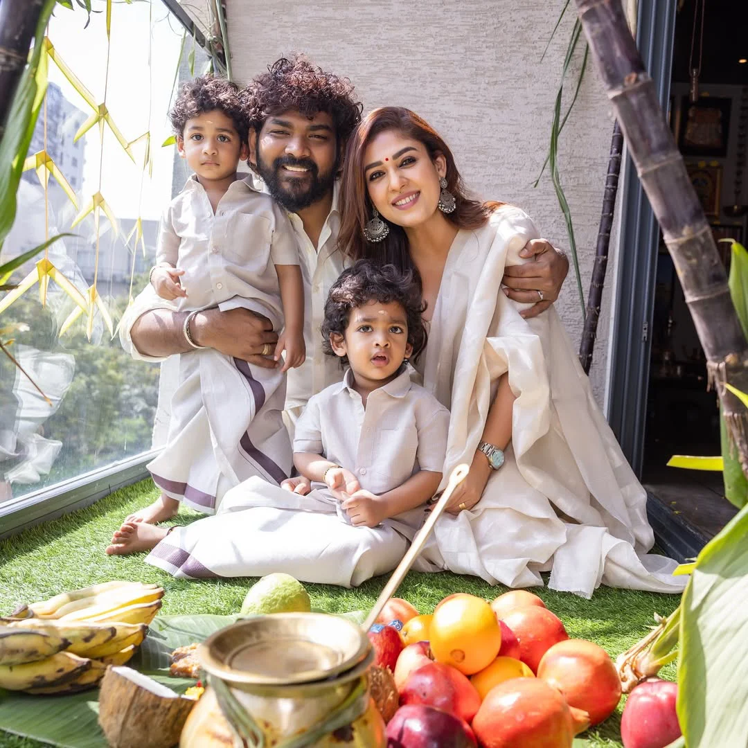 Nayanthara Sankranthi Celebrations with Family