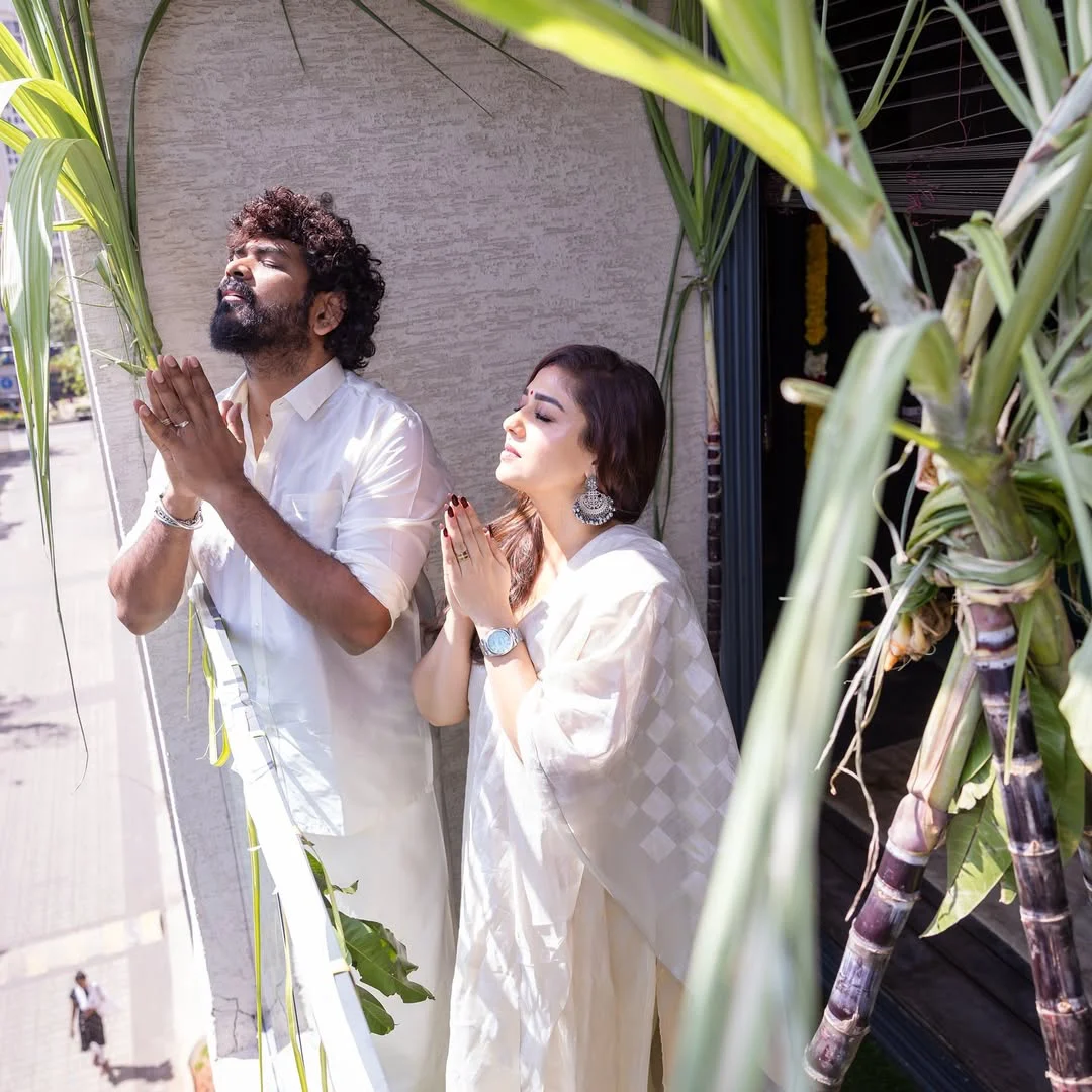 Nayanthara Sankranthi Celebrations with Family