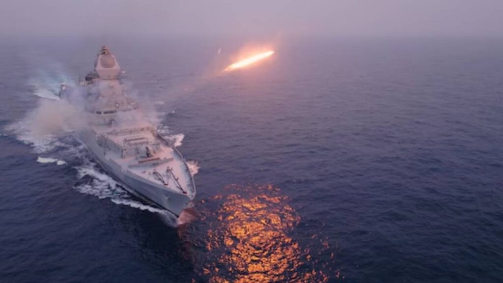 PM modi dedicates frontline naval combatants INS Surat INS Nilgiri and INS Vagsheer to the nation