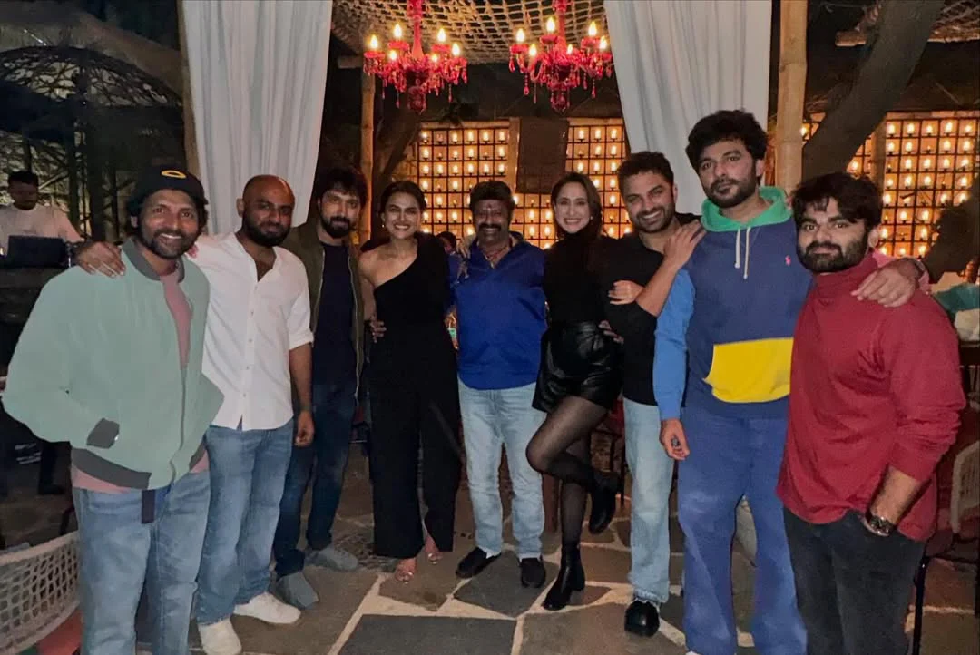 Pragya Jaiswal Birthday Celebrations with Balakrishna and Daaku Maharaaj Team