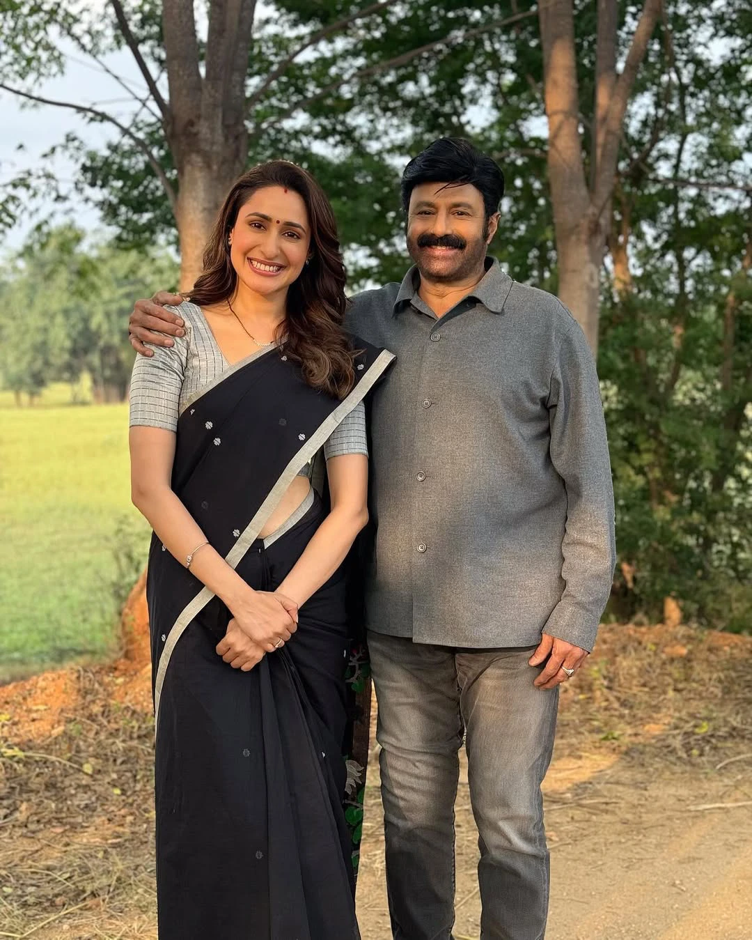Pragya Jaiswal Working Stills from Daaku Maharaaj