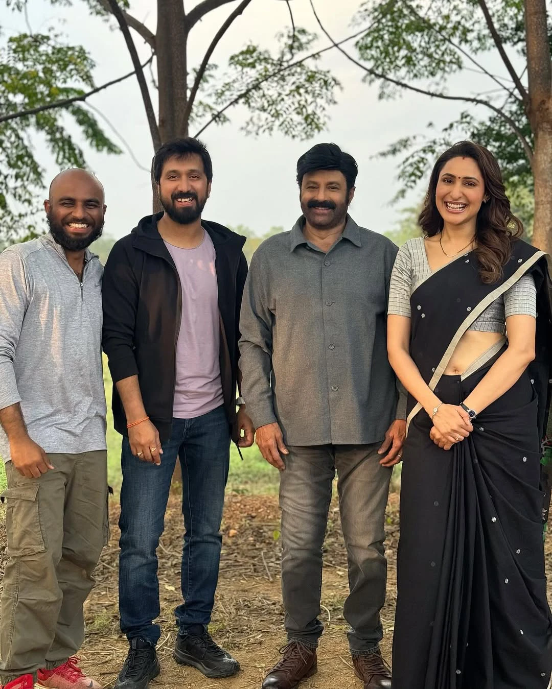 Pragya Jaiswal Working Stills from Daaku Maharaaj
