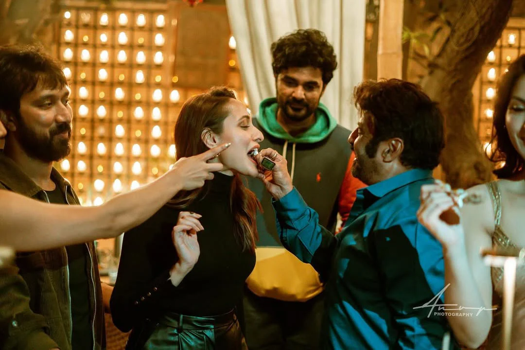 Pragya Jaiswal Birthday Celebrations with Balakrishna and Daaku Maharaaj Team