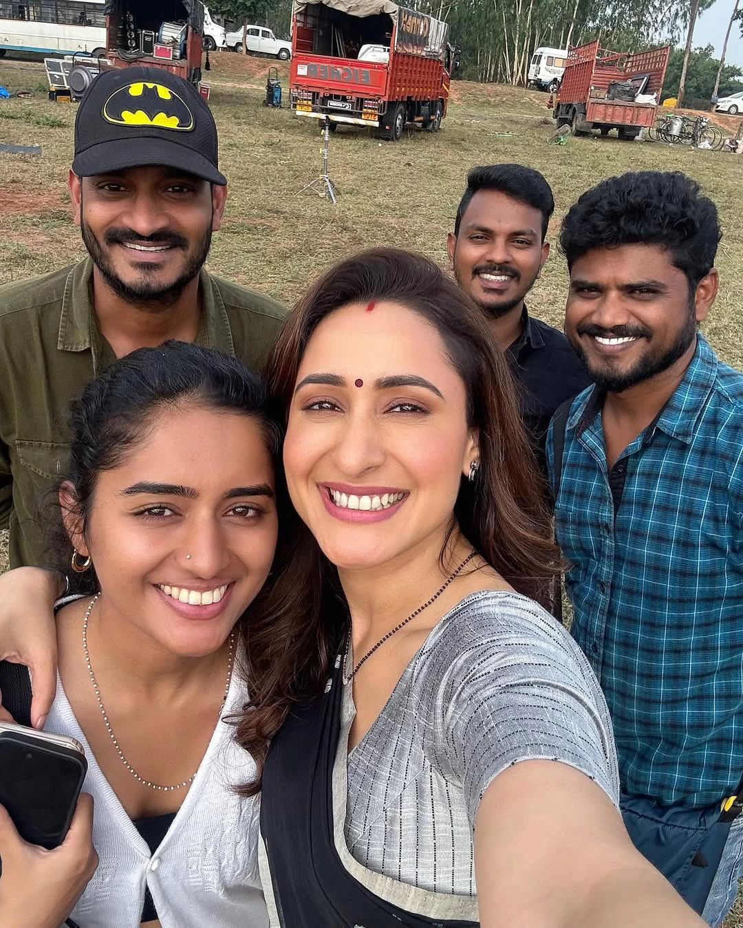 Pragya Jaiswal Working Stills from Daaku Maharaaj