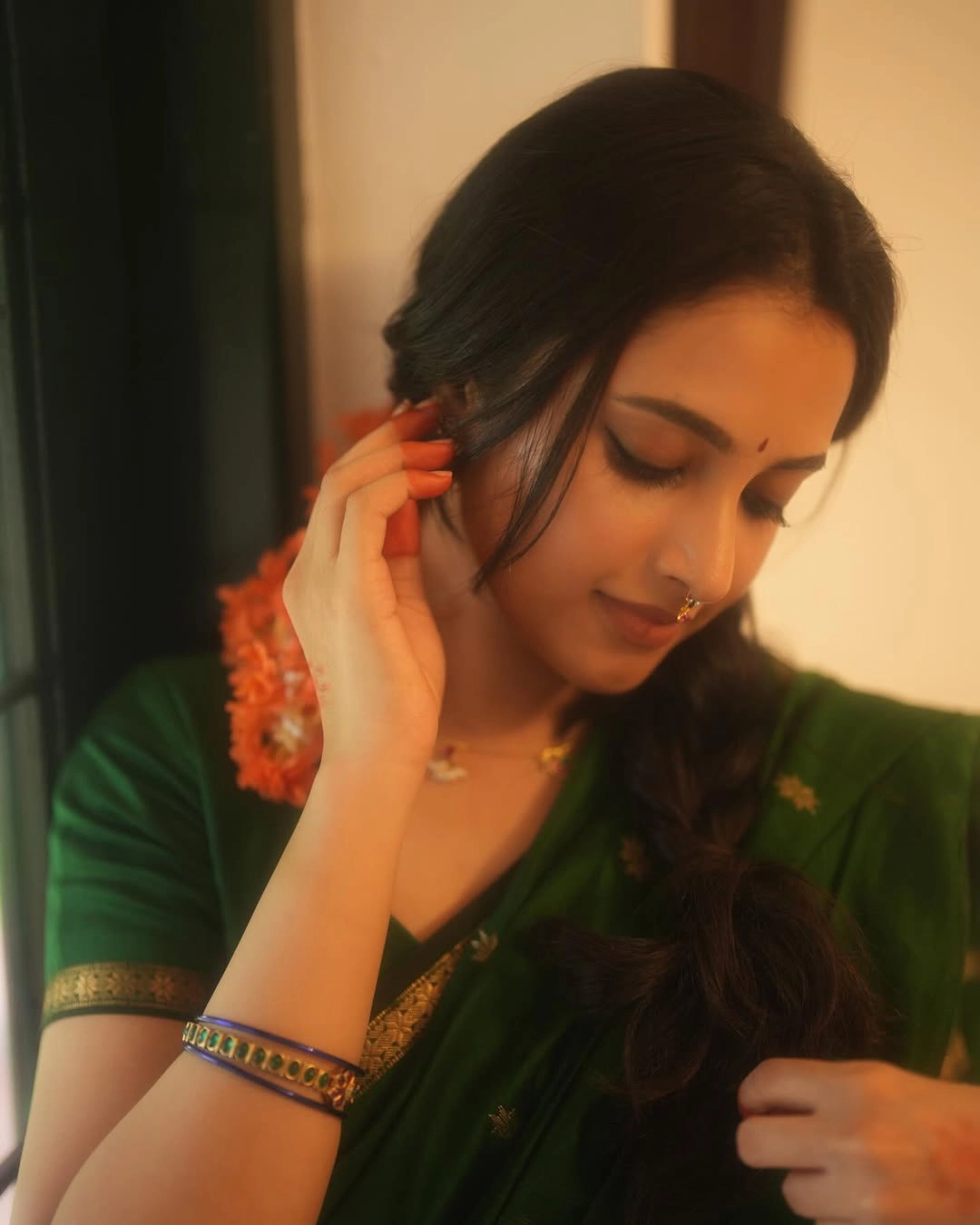 Priyanka Mohan Cute Looks in Traditional Wear