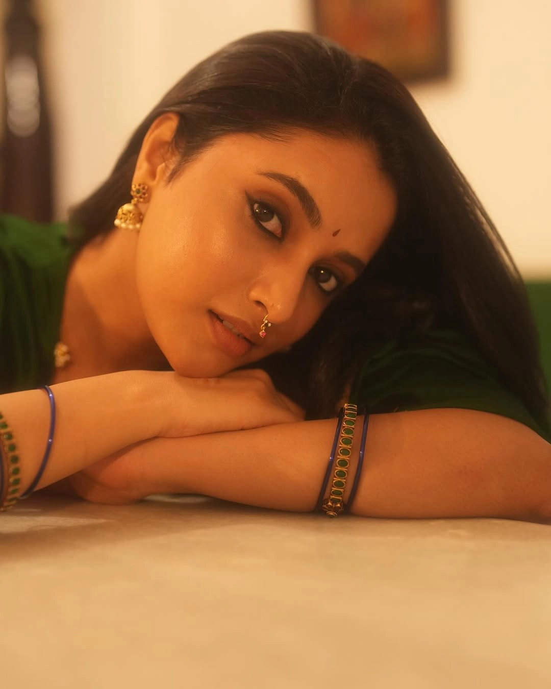 Priyanka Mohan Cute Looks in Traditional Wear