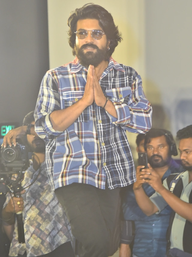 Ram Charan Looks in Game Changer Trailer launch Event