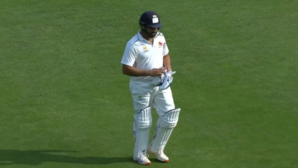 Ranji Trophy Rohit Sharma batting woes continue in red ball cricket