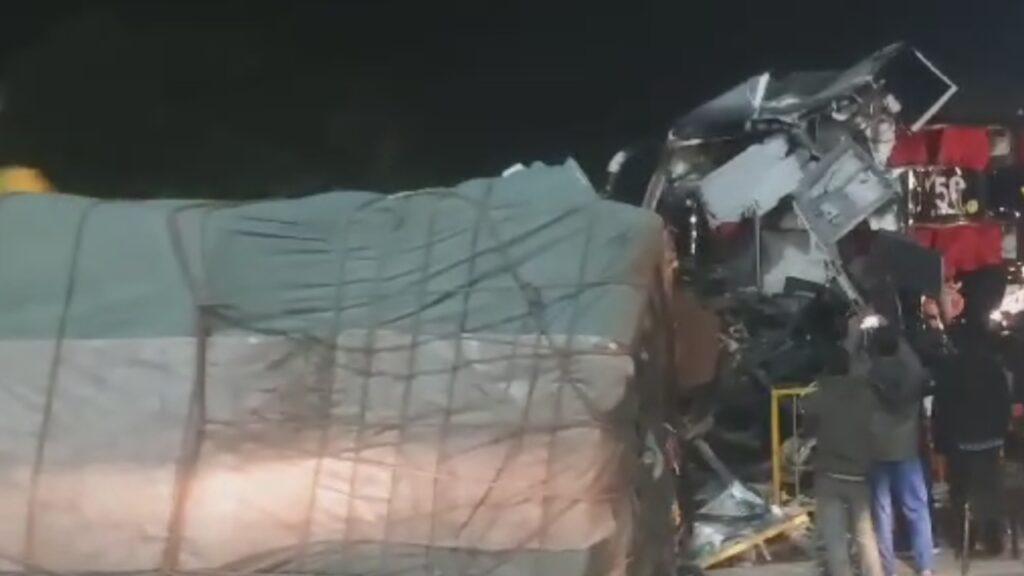 Road accident at Jadcharla in Mahbubnagar district