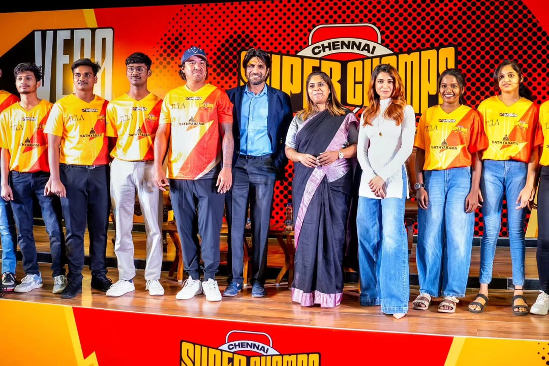 Samantha Participated in Chennai Super Champs Jersey Launch Event