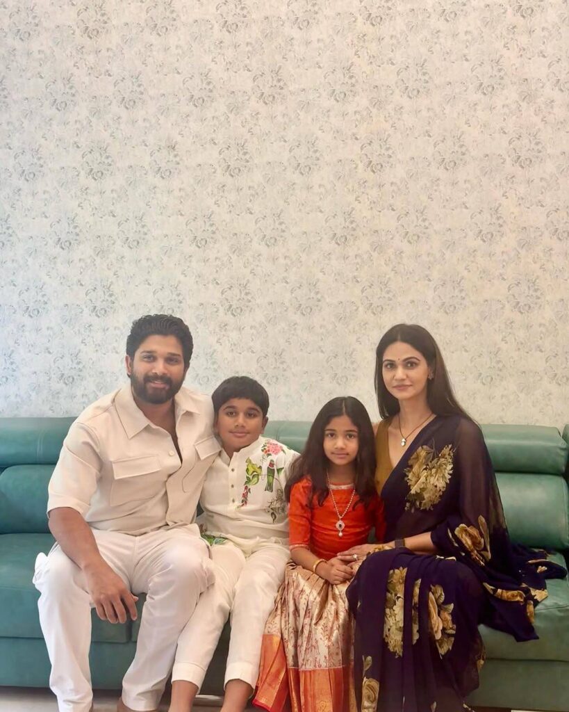 Allu Arjun Wife Allu Sneha Reddy Shares Family Photos on Sankranthi 