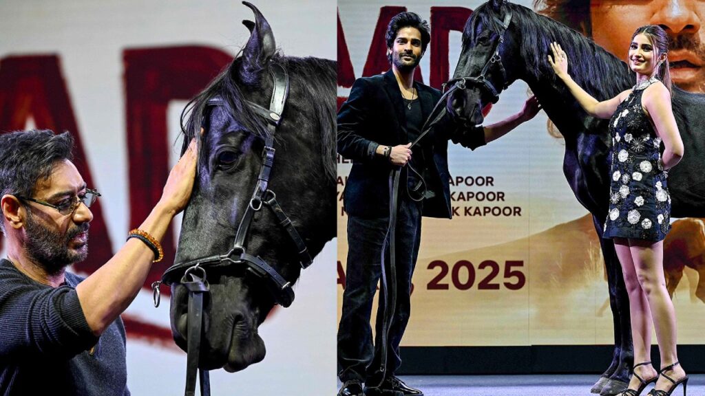 A horse came to Ajay Devgn Azaad Movie Trailer Launch Event