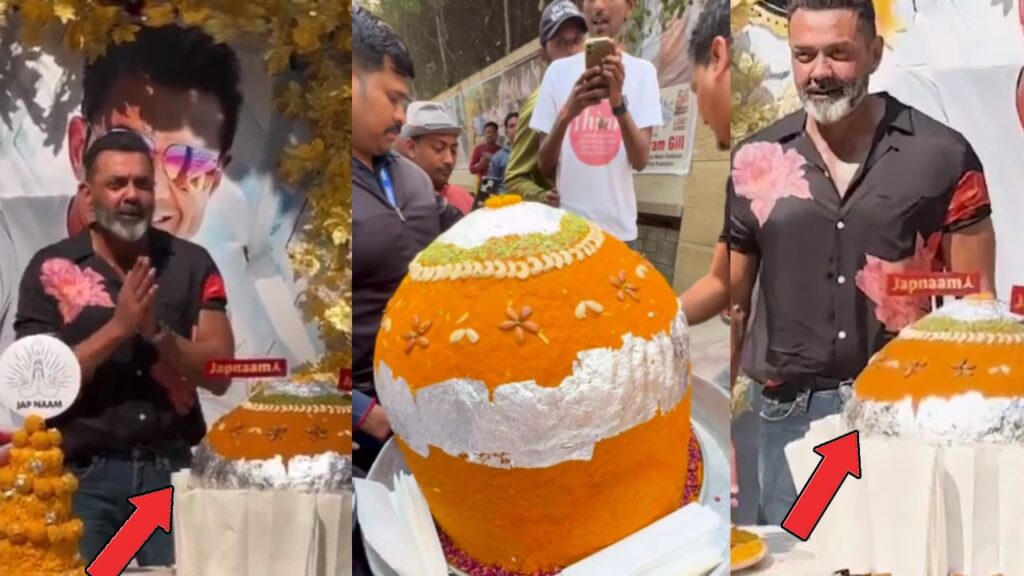 Bobby Deol fans gives 12kg Laddu on his Birthday Video goes Viral