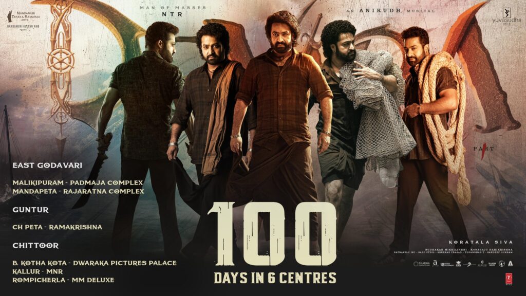 NTR Devara Movie Released 100 Days Special Posters and Centers Details 