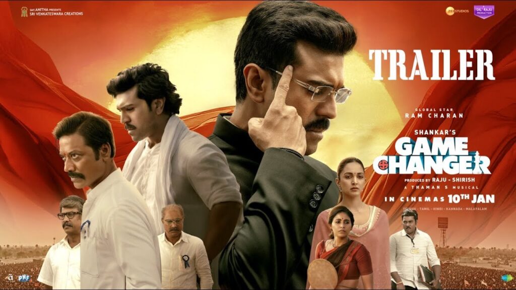 Ram Charan Kiara Advani Game Changer Movie Trailer Released Watch Here