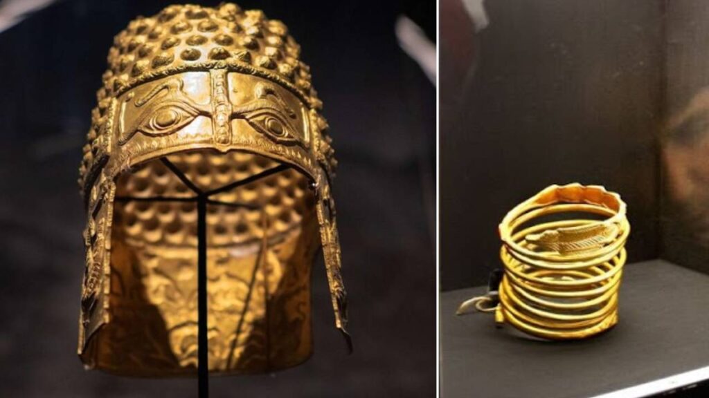 gold helmet