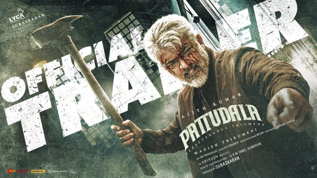 Ajith Kumar Trisha VidaaMuyarchi Trailer Released