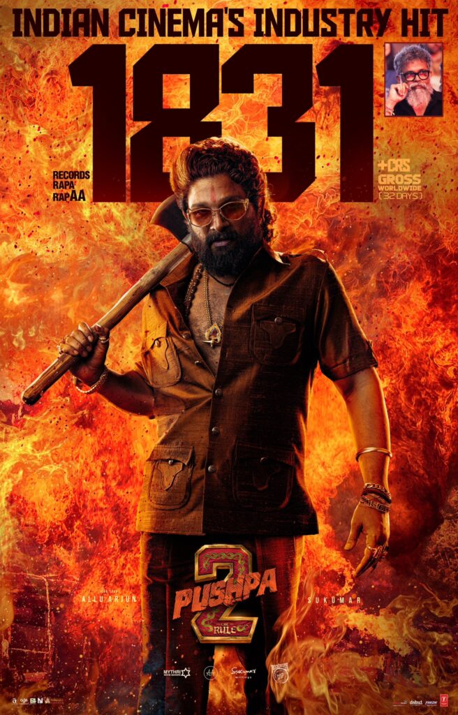 Myhtri Movie Makers Shows 500 Crores Difference in Allu Arjun Puhspa 2 Movie Collections Rumours Goes Viral 