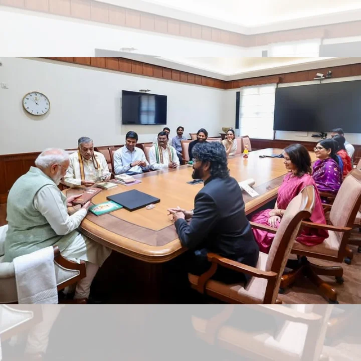 Akkineni family discussing with pm modi
