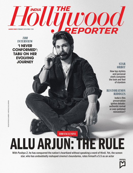 Allu Arjun Cover Feature on Film Magazine