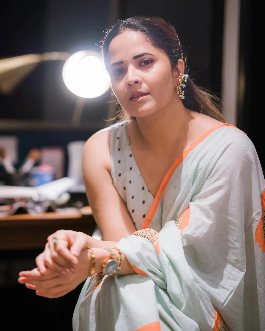 Anasuya Bharadwaj Cute Photos in Saree