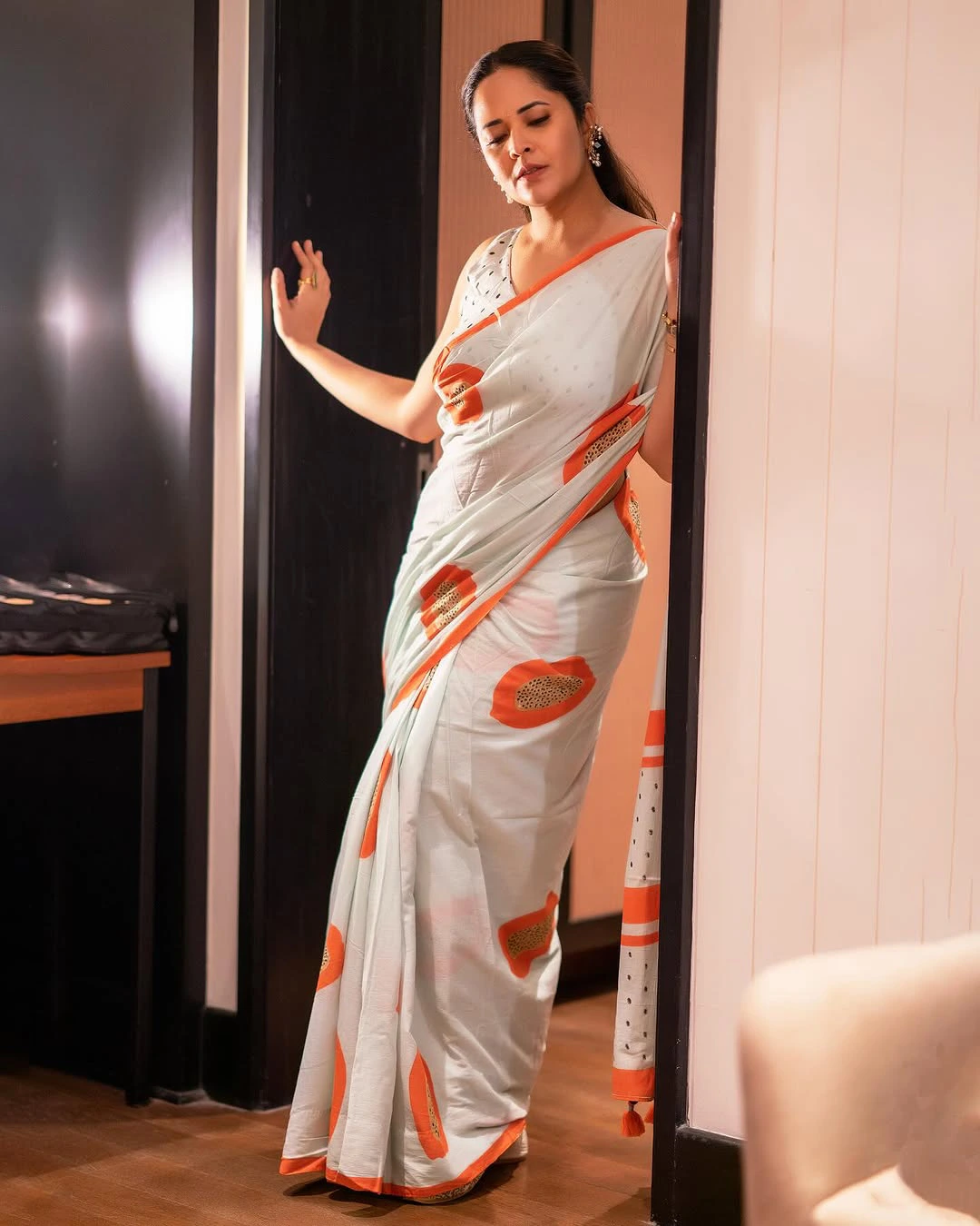 Anasuya Bharadwaj Cute Photos in Saree