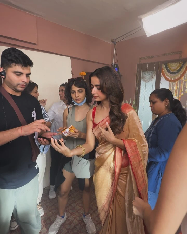 Ashika Ranganath Ad Shoot Working Stills