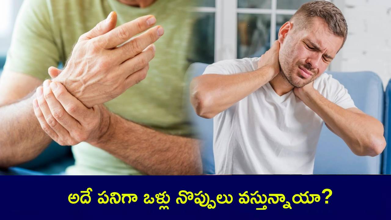 Body Aches : అదే పనిగా ఒళ్లు నొప్పులు వస్తున్నాయా? చిన్న నొప్పే కదాని నిర్లక్ష్యం చేయొద్దు.. తస్మాత్ జాగ్రత్త..! Body Aches : అదే పనిగా ఒళ్లు నొప్పులు వస్తున్నాయా? చిన్న నొప్పే కదాని నిర్లక్ష్యం చేయొద్దు.. తస్మాత్ జాగ్రత్త..!