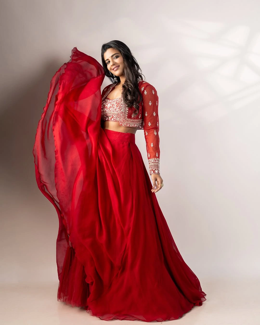 Celebrity red lehenga looks