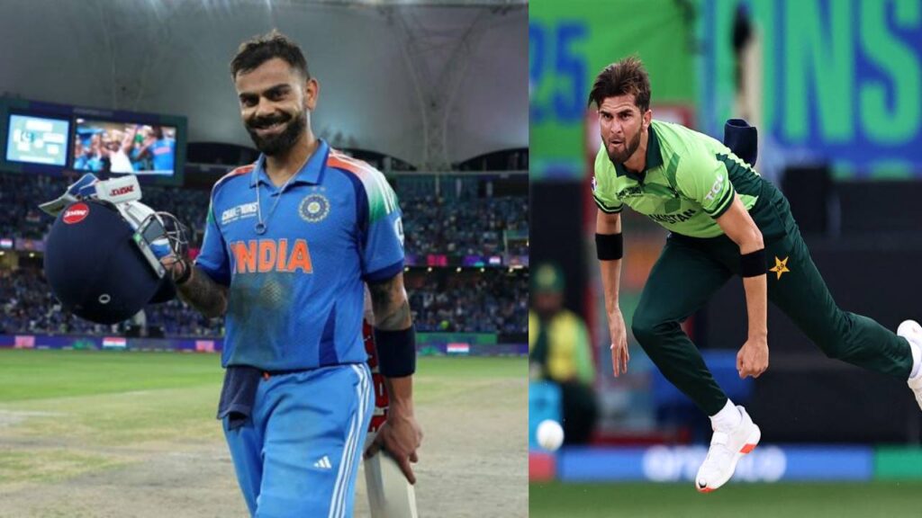 ChampionsTrophy 2025 Shaheen Afridi bowled three wides in 42nd over against India