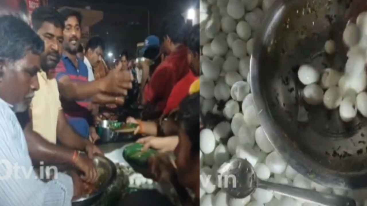 Free Chicken : బాబోయ్.. చికెన్ కోసం ఎగబడ్డ జనం.. అర కిలోమీటర్ వరకు క్యూలైన్.. గంటలోనే 25 కిలోల చికెన్, 2500 గుడ్లు ఖతం.. Free Chicken : బాబోయ్.. చికెన్ కోసం ఎగబడ్డ జనం.. అర కిలోమీటర్ వరకు క్యూలైన్.. గంటలోనే 25 కిలోల చికెన్, 2500 గుడ్లు ఖతం..