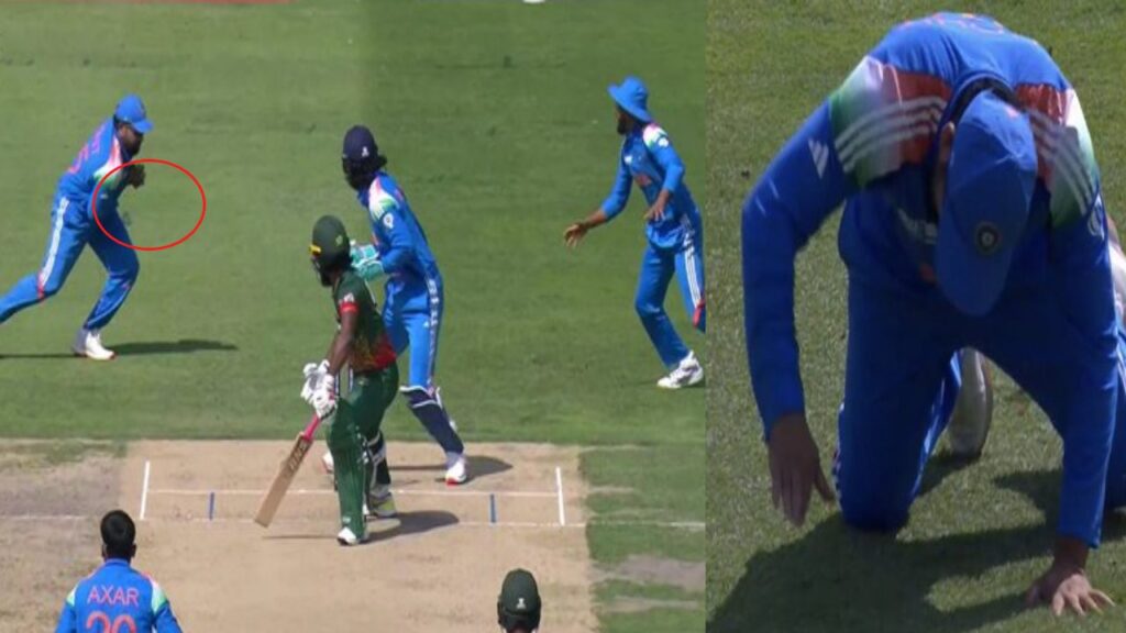 IND vs BAN Axar Patel Hat Trick miss Rohit Sharma Drops Easy Catch