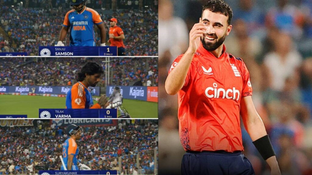 IND vs ENG 4th T20 Saqib Mahmood storms into history books