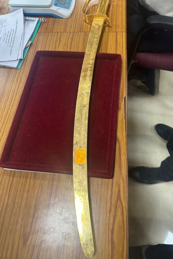 gold sword