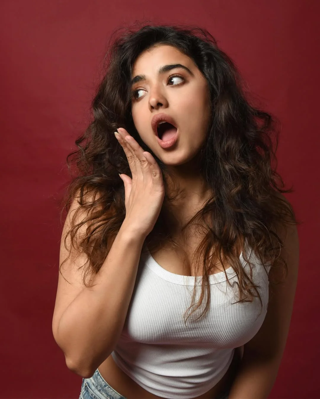 Ketika Sharma Sizzling Photos in White Top