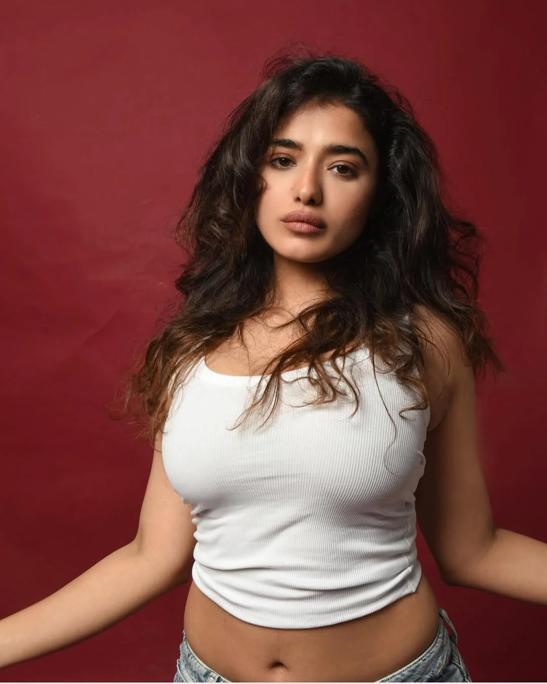 Ketika Sharma Sizzling Photos in White Top