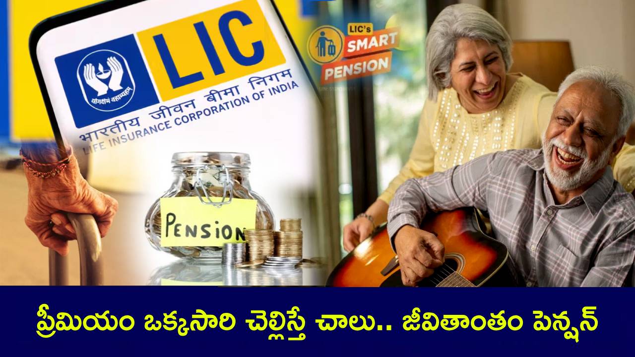LIC Smart Pension Plan : ఈ ఎల్ఐసీ కొత్త స్కీమ్ భలే ఉందిగా.. ప్రీమియం ఒక్కసారి చెల్లిస్తే చాలు.. జీవితాంతం పెన్షన్ పొందొచ్చు..! LIC Smart Pension Plan : ఈ ఎల్ఐసీ కొత్త స్కీమ్ భలే ఉందిగా.. ప్రీమియం ఒక్కసారి చెల్లిస్తే చాలు.. జీవితాంతం పెన్షన్ పొందొచ్చు..!