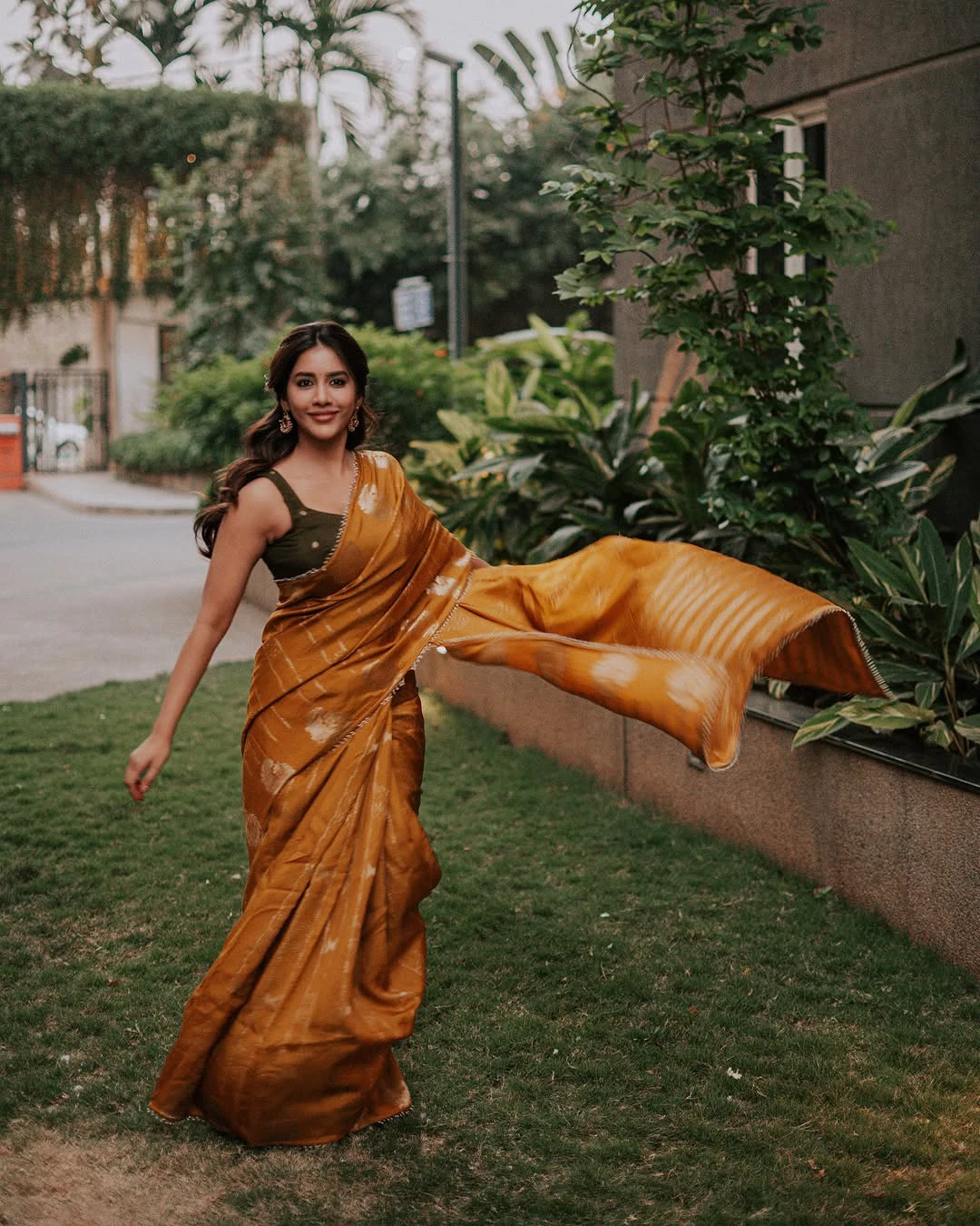Nabha Natesh Festival Special Saree Photos