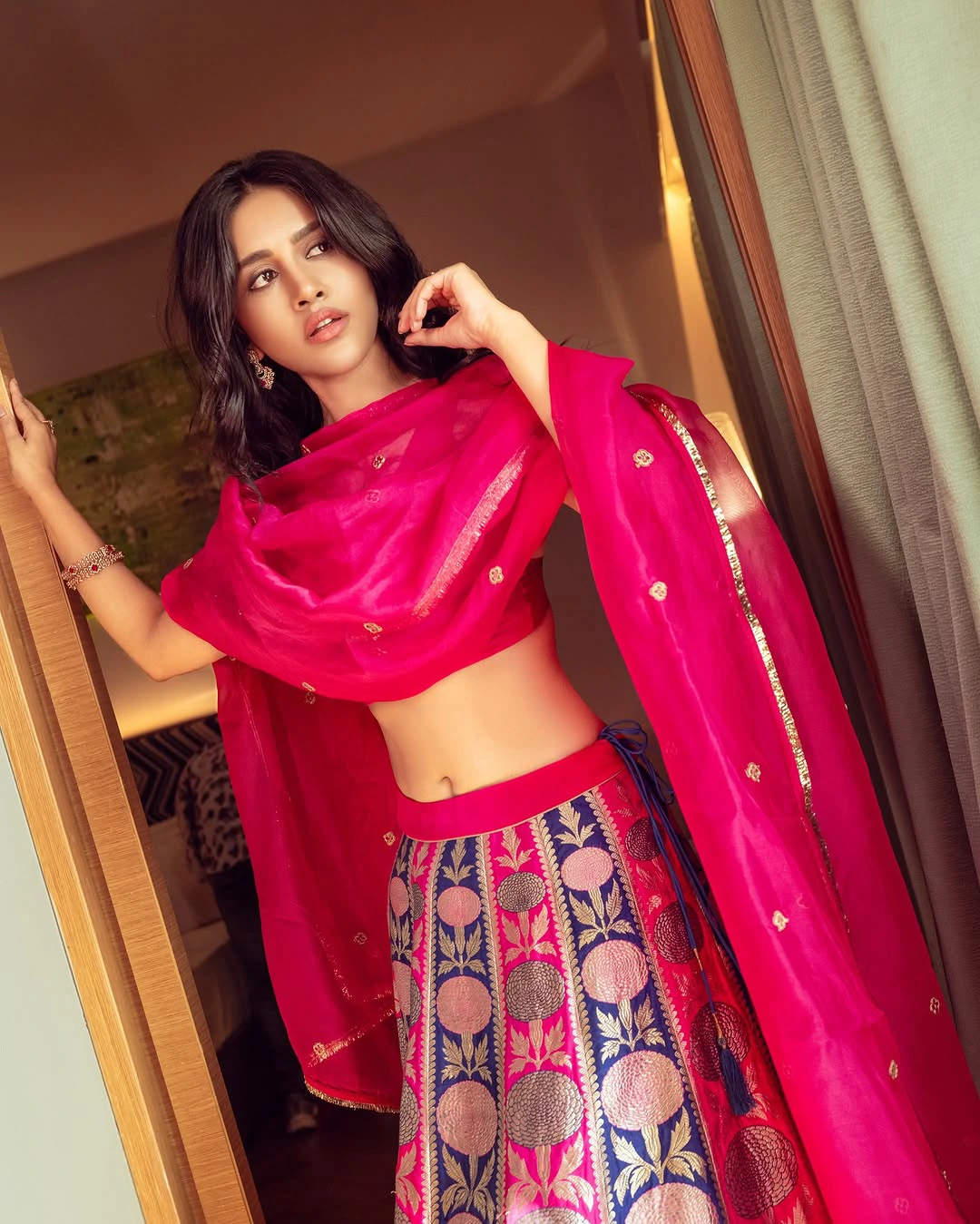 Nabha Natesh in Lehenga Dress