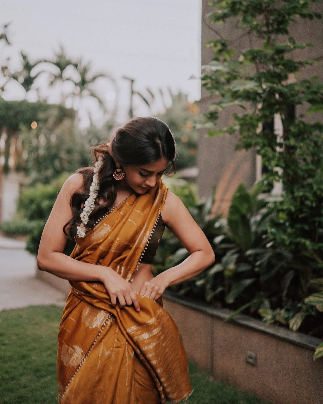Nabha Natesh Festival Special Saree Photos