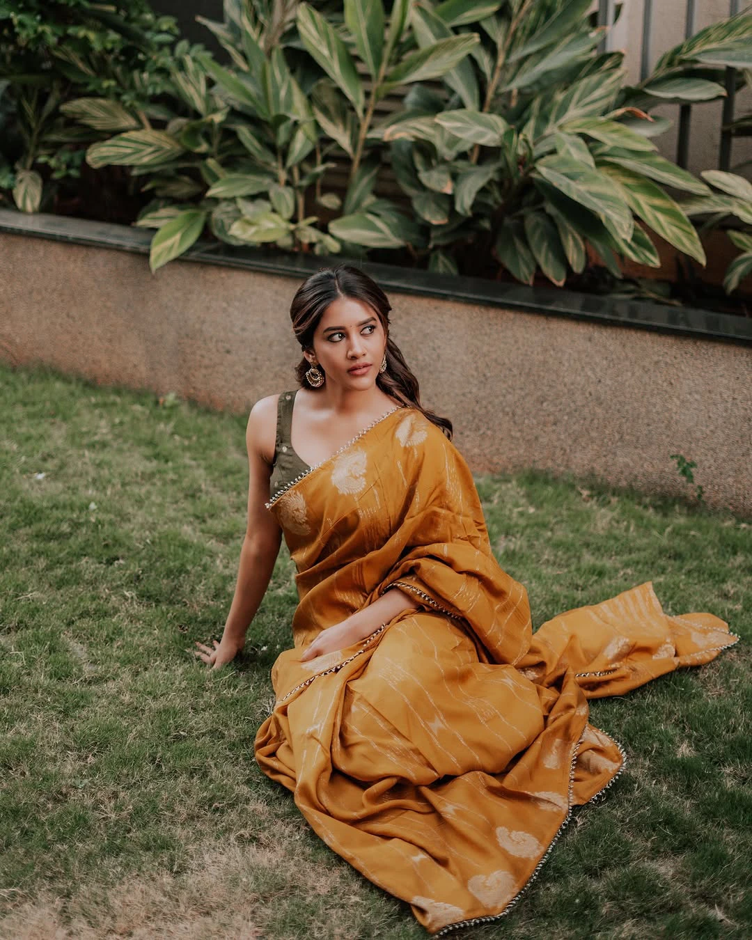 Nabha Natesh Festival Special Saree Photos