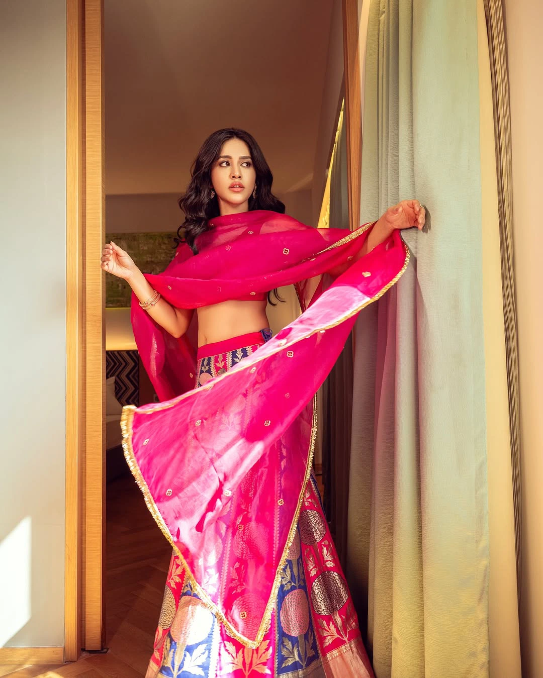 Nabha Natesh in Lehenga Dress