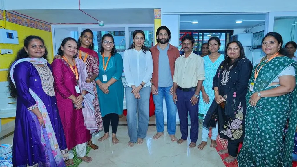 Naga Chaitanya and Sobhita Dhulipala visited Saint Jude Child Care Center and Spent Time with Cancer Patients 