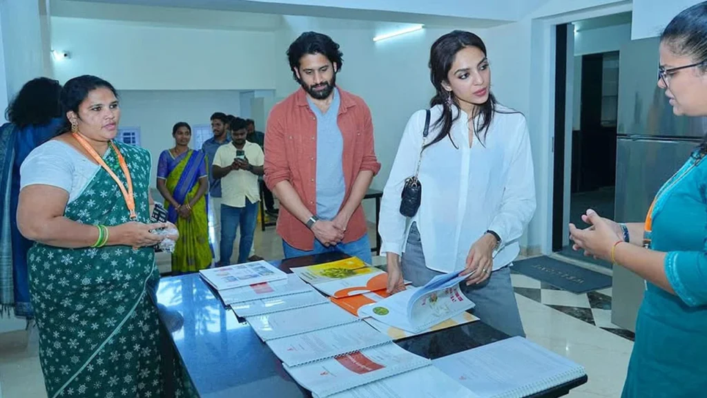Naga Chaitanya and Sobhita Dhulipala visited Saint Jude Child Care Center and Spent Time with Cancer Patients 