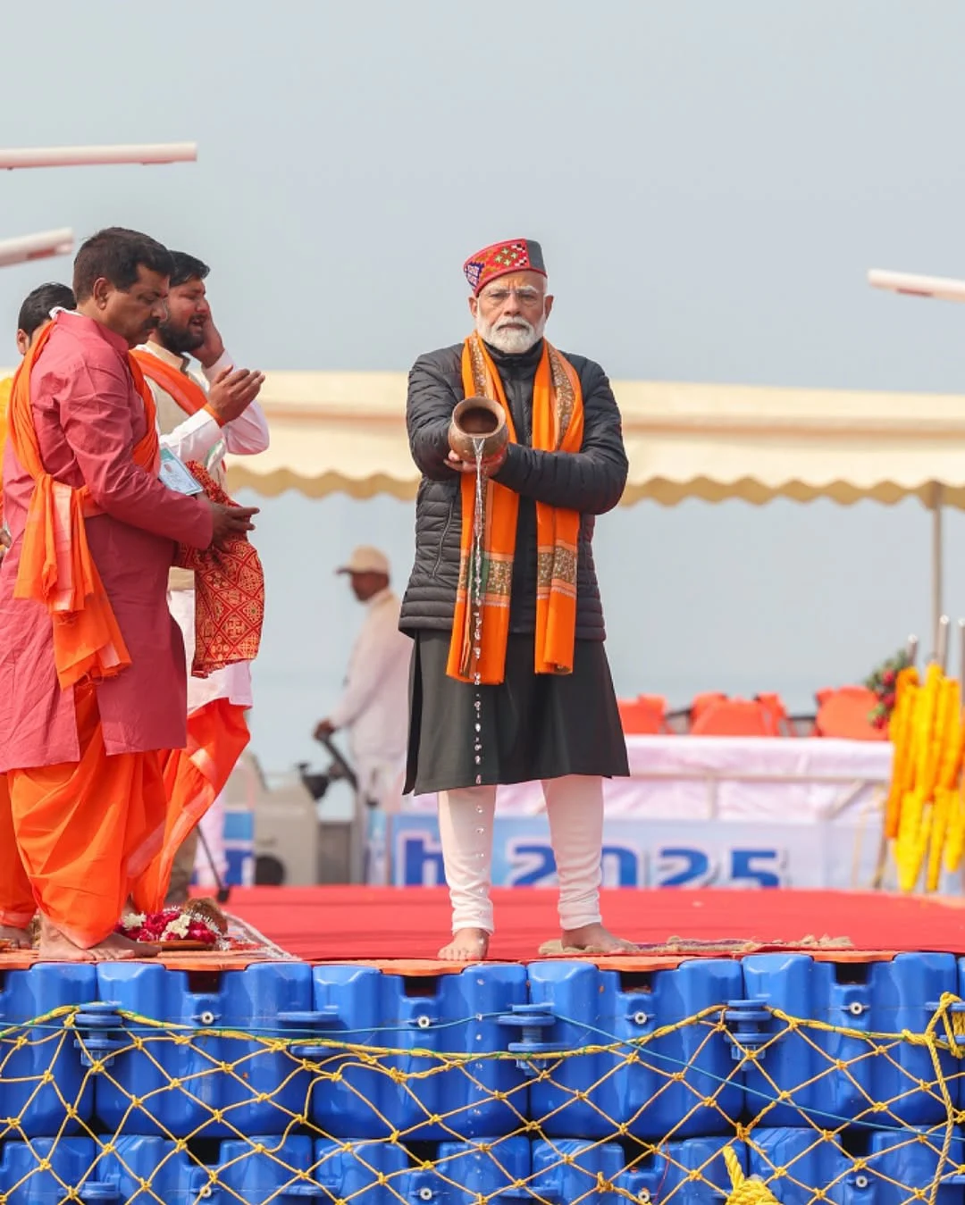 Narendra Modi at Maha Kumbh Mela in Prayagraj
