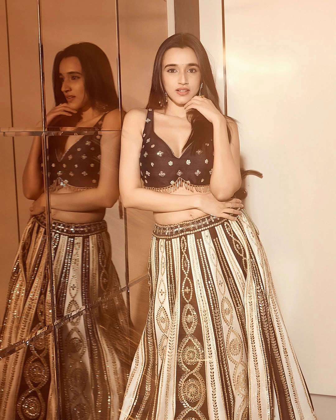 Nuveksha Stunning Looks in Ghagra Choli