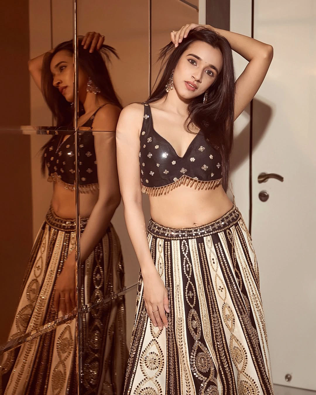 Nuveksha Stunning Looks in Ghagra Choli